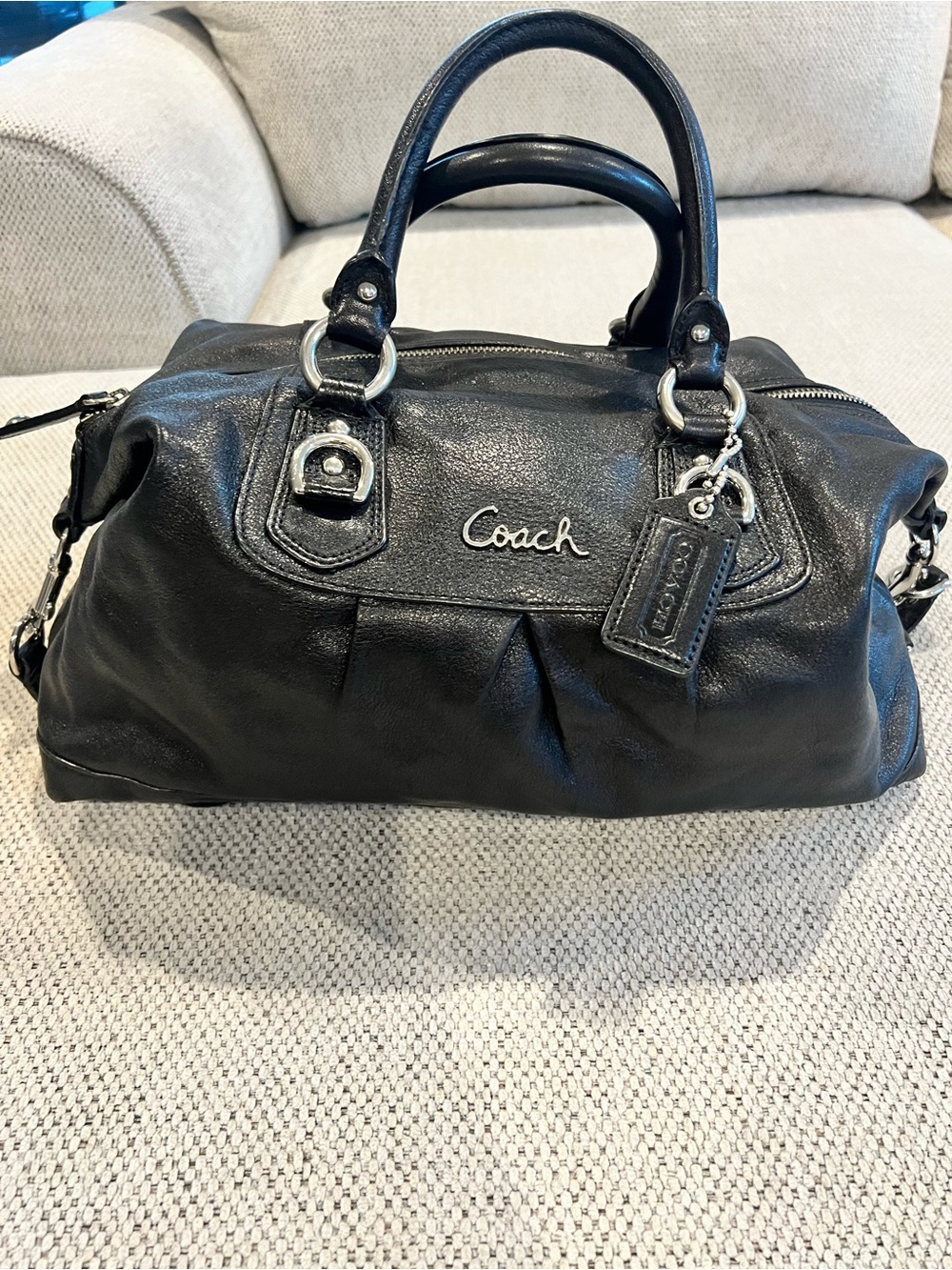 Coach Black Leather Handbag